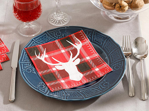Deer Серветки паперові 33х33 см 20 шт