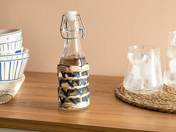 Stripe Wicker Bottle 250 ml