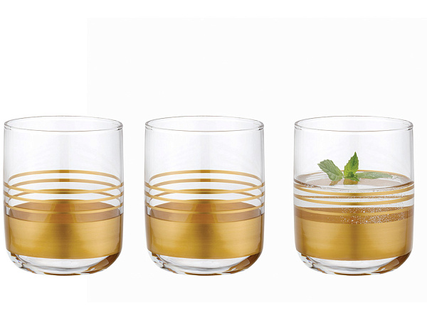 Golden Set of glasses 270 ml